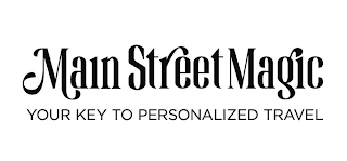 MAIN STREET MAGIC YOUR KEY TO PERSONALIZED TRAVEL logo