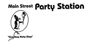 MAIN STREET PARTY STATION "ONE STOP PARTY SHOP" logo