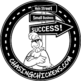 MAIN STREET SMALL BUSINESS SUCCESS! CHASINGCHICKENS.COM logo