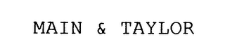 MAIN & TAYLOR logo