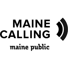 MAINE CALLING MAINE PUBLIC logo