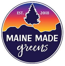 MAINE MADE GREENS EST. 2018 logo