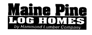 MAINE PINE LOG HOMES BY HAMMOND LUMBER COMPANY logo