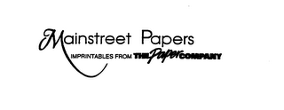 MAINSTREET PAPERS IMPRINTABLES FROM THE PAPER COMPANY logo