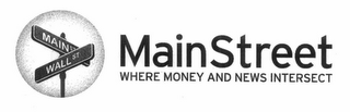MAINSTREET WHERE MONEY AND NEWS INTERSECT logo