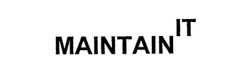 MAINTAIN IT logo
