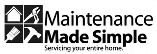 MAINTENANCE MADE SIMPLE SERVICING YOUR ENTIRE HOME. logo