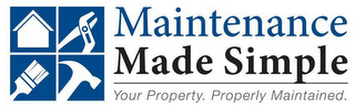 MAINTENANCE MADE SIMPLE YOUR PROPERTY. PROPERLY MAINTAINED. logo