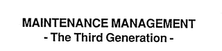 MAINTENANCE MANAGEMENT - THE THIRD GENERATION - logo