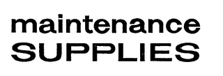MAINTENANCE SUPPLIES logo