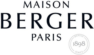 MAISON BERGER PARIS DEPUIS 1898 SINCE logo