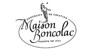 MAISON BONCOLAC CHOCOLATS DE CREATION FONDEE EN 1955 logo