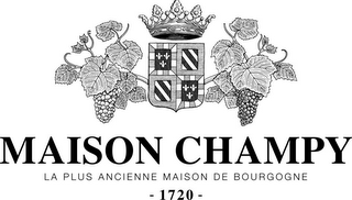 MAISON CHAMPY LA PLUS ANCIENNE MAISON DE BOURGOGNE 1720 logo