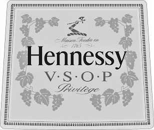 MAISON FONDEE EN 1765 HENNESSY V·S·O·P PRIVILEGE logo