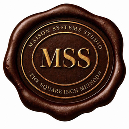 MAISON SYSTEMS STUDIO MSS THE SQUARE INCH METHOD logo
