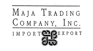 MAJA TRADING COMPANY, INC. IMPORT EXPORT logo