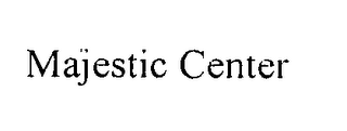 MAJESTIC CENTER logo