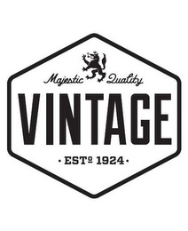 MAJESTIC QUALITY VINTAGE · EST 1924 · logo