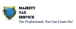 MAJESTY TAX SERVICE TAX PROFESSIONALS YOU CAN COUNT ON! logo