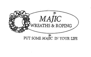MAJIC WREATHS & ROPING PUT SOME MAJIC IN YOUR LIFE logo