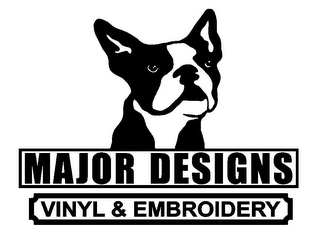 MAJOR DESIGNS VINYL & EMBROIDERY logo