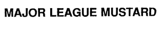 MAJOR LEAGUE MUSTARD logo