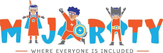 MAJORITY WHERE EVERYONE IS INCLUDED logo