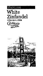MAJUANG WHITE ZINFANDEL CALIFORNIA TASTE THE SUNSHINE logo