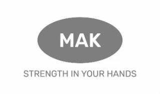 MAK STRENGTH IN YOUR HANDS logo
