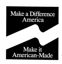 MAKE A DIFFERENCE AMERICA MAKE IT AMERICAN-MADE logo