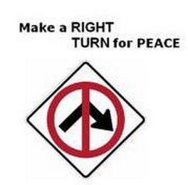 MAKE A RIGHT TURN FOR PEACE logo
