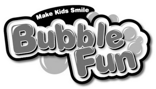 MAKE KIDS SMILE BUBBLE FUN logo