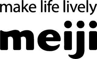 MAKE LIFE LIVELY MEIJI logo