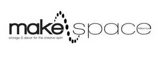 MAKE SPACE ALLIANCE STORAGE & DECOR FOR THE CREATIVE SPIRIT logo