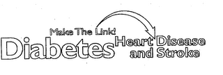 MAKE THE LINK! DIABETES HEART DISEASE AND STROKE logo