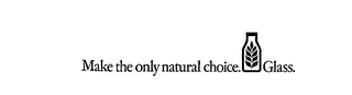 MAKE THE ONLY NATURAL CHOICE. GLASS logo