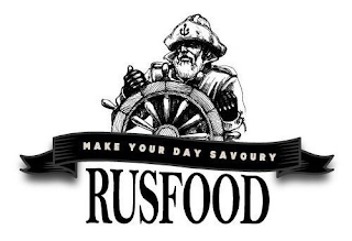MAKE YOUR DAY SAVOURY RUSFOOD logo