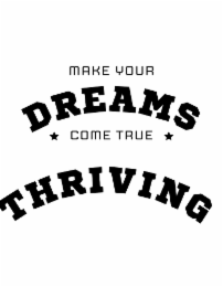 MAKE YOUR DREAMS COME TRUE THRIVING logo