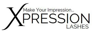 MAKE YOUR IMPRESSION XPRESSION LASHES logo