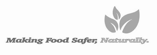MAKING FOOD SAFER, NATURALLY. logo