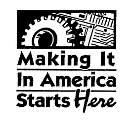 MAKING IT IN AMERICA STARTS HERE logo