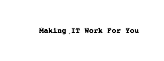 MAKING IT WORK FOR YOU logo