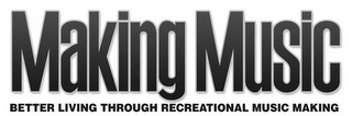 MAKING MUSIC BETTER LIVING THROUGH RECREATIONAL MUSIC MAKING logo