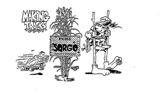 MAKING TRACKS PURE SORGO NATURE'S SWEETENER logo