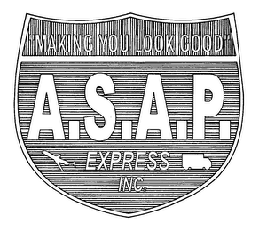 MAKING YOU LOOK GOOD A.S.A.P. EXPRESS INC. logo