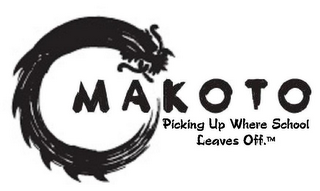 MAKOTO PICKING UP WHERE SCHOOL LEAVES OFF. logo