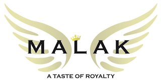 MALAK A TASTE OF ROYALTY logo