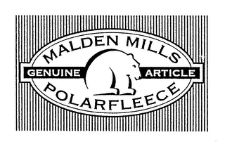 MALDEN MILLS POLARFLEECE GENUINE ARTICLE logo
