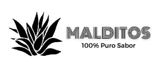 MALDITOS 100% PURO SABOR logo