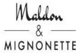 MALDON - & - MIGNONETTE logo